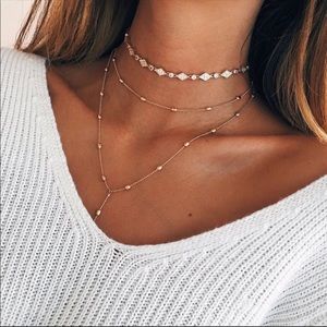 Gold layered necklace